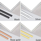 Popxstar 5M Waterproof Gold Tape Tile Gap Sticker Self-adhesive for Ceiling Background Wall Decor Line Decal Furniture Edge Banding Strip