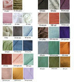 Popxstar Pure Linen Bed Sheets 100% Stone Washed French Linen Solid Color Breathable and Durable for Hot Sleepers 1 PC Flat Sheet
