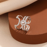popxstar High-ned Hot-selling Zircon Open Nail Art Wearable Nail for Women Niche Design Sense Light Luxury High-end Decoration