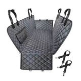 Dog Car Rear Seat Protective Cover Waterproof Dirt Resistant Pet Seat Cover Black Shoulder Strap Hammock Pet Travel Mattress
