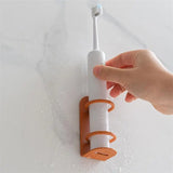 Popxstar Wall-Mounted Electric Toothbrush Holder Holder Punch-Free Razor Holder Storage Shelf Toothbrush Organizer Bathroom Accessories