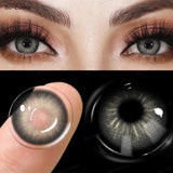 Popxstar 1 Pair Colored Contact Lenses Pupils Fashion Brown Lenses for Makeup Cosplay Lenses High Quality Natural Pupils Year
