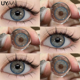 NEW Color Contact Lenses for Eyes Cosmetics Blue Contact Lenses Brown High Quality Natural Contact Lenses Gray  Lenses