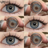 Popxstar NEW Color Contact Lenses for Eyes Cosmetics Blue Contact Lenses Brown High Quality Natural Contact Lenses Gray  Lenses