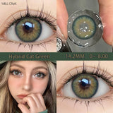 2pcs New Fashion Color Contact Lenses for Eyes Beauty Green Pupils Degrees 0 to -8.00 Yearly Cosmetic Free Shipping