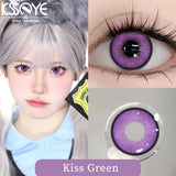 Popxstar  1 Pair New Kio Style Color Contact Lenses with Diopter Myopia Eyes Cosplay Contacts Lens  Halloween Contact Lenses Makeup