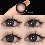 2pcs Yearly Blue Anime Color Contact Lenses with Diopter Myopic Students Natural Lenses Beautiful Fashion Ladies Free Shipping