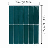 Popxstar  Self-Adhesive Wall Tiles Sticker Heat Resistant Peel AndStick Kitchen Bathroom Waterproof 3D Three-dimensional Wall Tile Sticker