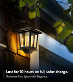 Popxstar Solar Courtyard Decorative Light, Suspended Square Pendant Light, Outdoor Landscape Light,Decorate the Courtyard Garde