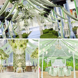 Popxstar Wedding Arch Ceiling Drape Roof Decor Sheer Chiffon Tulle Curtain Draping Backdrop Party Supplies Drapery Ceremony Decoration