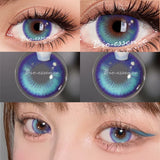 Popxstar 1Pair Myopia Color Contact Lenses Color Lens Eyes Lentillas Verdes Naturales Lenses With Diopters Fashion Lenses