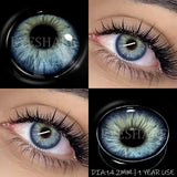 Yearly Use black Color Contact Lenses Cosmetic Natural Contact Lenses Soft Eye Lenses Beauty Pupils 1 Pair 14.2mm