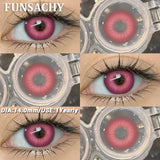 Popxstar  1 Pair Crazy Halloween Cosplay Contact Lenses Eye Makeup Lens Vampire White Black Red Contacts Anime Cosplay Softlens