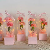 Popxstar 1Pc Transparent Rose Flower Box Plastic Cake Packaging Box Florist Wrapping Boxes DIY Wedding Valentine's Day Gift Box