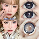 Popxstar  2pcs Hot Selling Myopia Colored Contact Lenses for Eyes With Diopters High Quality Pink Lenses Soft Nature Pupils Beauty