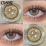 Popxstar  2Pcs Best Selling Contacts Colored Lenses Myopia Degree -0.00 to -8.00 Blue Green Grey Series Soft Lens EyeBeauty Pupil
