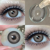2pcs Polaris Red Contact Lenses for Eyes Natural Colorful Softlens Women Makeup Eye Contacts Yearly Brown Gray Lenses