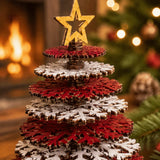 3D Design DIY Christmas Tree Ornament Hanging Ornament Wooden Craft Assemble Christmas Tree Detachable Assembly