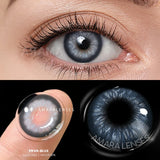 Popxstar  1Pair Contact Lenses For Eyes Color Natural Blue Brown  Beauty Yearly Cosmetic Contacts Eyes Makeup Eye Contacts Lens