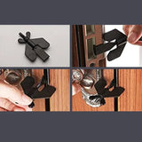 Popxstar Portable Door Lock - Travel Hotel Lock, Privacy Door Lock for Any Doors, Anti-Theft Door Stopper for Home Security