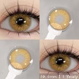 Popxstar 2pcs Natural Color Contact Lenses for Eyes Gray Lenses Colorcont Korean Lenses Yearly Beauty Brown Eye Contacts Lens