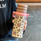 New Magnetic Cap Cover Simple and Portable Hand-held Outdoor Large-capacity Space Pot Portable Double-drinking Insulated Cup