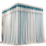 Three-door Shading Quadrate Mosquito Net Double Layers Bed Curtain Canopy Tents with Frame Princess Romantic Home Decoration