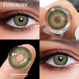 Popxstar  1 Pair Dark Black Color Contact Lenses for Eyes Natural Brown Grey Eye Contacts Beautiful Pupils Makeup Lens Yearly Use