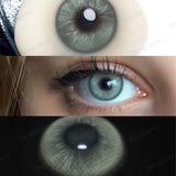 Popxstar 1 Pair Colorcon Colored Contact Lenses with Degree Myopia Lenses Blue Eye Lenses High Quality Natural Contact Lenses
