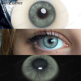 Popxstar 1 Pair Colorcon Korean Lenses Colored Contact Lenses for Eyes Green Eye Lenses Fashion Lenses Brown Contact