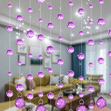 Popxstar Crystal Glass Bead Curtain European Living Room Bedroom Crystal Bead Curtain Wedding Festival Party Crystal Beads Decor Curtain