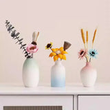 Gradient color ceramic small vase dried flowers flower arrangement desktop ornament living room bedroom study office decoration