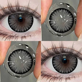 1pair New Color Contact Lenses for Eye With Prescription Grey Contacts Brown Lenses Yearly Fashion Lens Colorcon Contacts