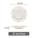 Popxstar  European Cake Stand Ceramic Wedding Party Dessert Candy Fruit Plate Cake Self-Help Display Home Table Salad Pasta Plates Dish