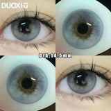 Popxstar  1Pair Soft Contact Lenses Grey Lenses Blue Eye Diameter 14.5mm  14.2mm 14.0mm Grey Lens Myopia Degree Beautiful Pupil