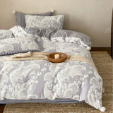 Latest Winter Thickened Milk Fleece 4pcs Bedding Sets Carved Flower Warm Comforter Bedding Sets for Home Bedroom
