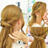 Popxstar Fashion Women Girl Double Layer Adjustable Head Hair Hoop Elastic Hair Rope Hair Band Hair Accessories Hot Sale