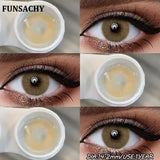 1 Pair Natural Eyes Color Contact Lenses for Eyes Brown Gray Beauty Pupils Blue Contacts Lens Yearly Cosmetic Lens