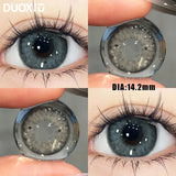 Popxstar  1Pair Color Contact Lenses New Product Lan Cat Sclera Blue Green Lenses Degree Prescription -0.00 to -8.00 Beauty Pupils