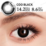 Popxstar  1 Pair Colorcon Colored Contact Lenses Myopia Lenses Dark Lenses Black Eye Lenses Fog Pearl Lens High Quality