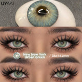 Popxstar  1 Pair Fashion Lenses Colored Contact Lenses for Eyes Beauty Green Eyes Lenses Natural  Brown Lens Grey Lens
