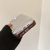 Popxstar Luxury 3D Wave Pattern Phone Case For iPhone 14 Pro Max Case For iPhone 11 13 12 15 Pro Max XS X XR 7 8 Plus SE Shockproof Cover