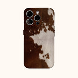 Brownish White Mottled Texture Phone Case For IPhone 16 15 14 13 12 11 X XS XR XSMAX 7 8 Pro Max Plus Double-layer Back Cover