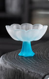 Popxstar  LotusShaped Transparent Dessert Dish Bowl Chinese Aesthetic Tableware Home Kitchen Dessert Fruit Highfooted Tray Tea Tasting Cup