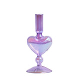 Popxstar 1pc Glass Vases Nordic Candlestick Wedding Decoration Christmas Decoration Candle Stick Holder Home Decor Flower Vase