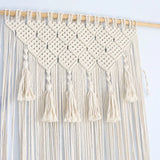 Popxstar Hand-woven Macrame Cotton Door Curtain Tapestry Wall Hanging Art Tapestry Boho Decoration Bohemia Wedding Backdrop Tapestry Gift