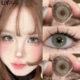 NEW Colored Contact Lenses Beauty Women Green Lens Nature Look Brown Lens Colorful Contact Lens 14.5mm Big Eyes Blue Lens
