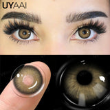 Popxstar Myopia Colored Contact Lenses with Diopters Brown Color Lens Eyes Green Lenses Graduated Blue Lenses Colored Pupils