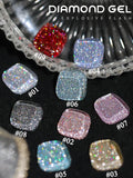 Autumn Winter Blue Black Red Glass Bead Crystal Cat Eye Gel Nail Polish New Whitening High Density Sparkling Nail