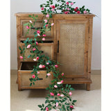 Popxstar  Realistic Artificial Rose Vine for Home, Wedding, Party,Artificial Outdoor Flowers,Hanging Artificial Flower,Flower Wall